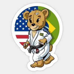 BJJ Kids Brazilian Jiu-jitsu Mascot Sticker